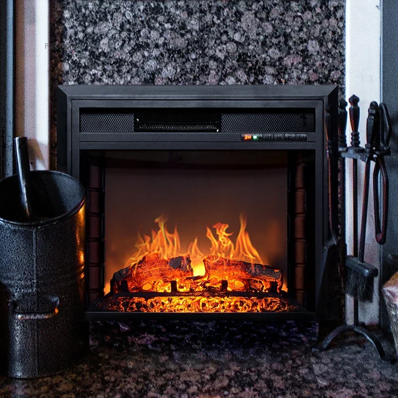 Electric Fireplaces Heater Decoration Fireplace Simulation Flame Electric Fireplace with 3D Flame Heater for Heating H