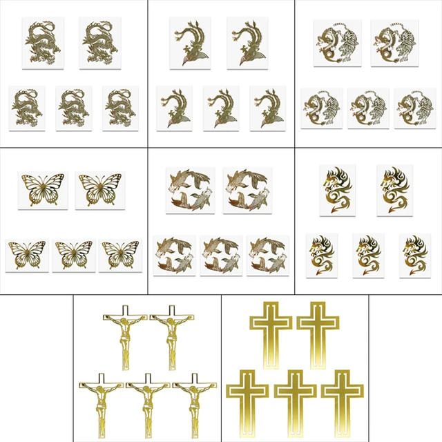 Orgone Resin Fillers-5 Metal Shavings, 5 Symbol Stickers