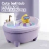 Cute bathtub humidifier seven-color ambient light atomized portable humidifier car hydrator desktop spray humidifier Diffusers 3