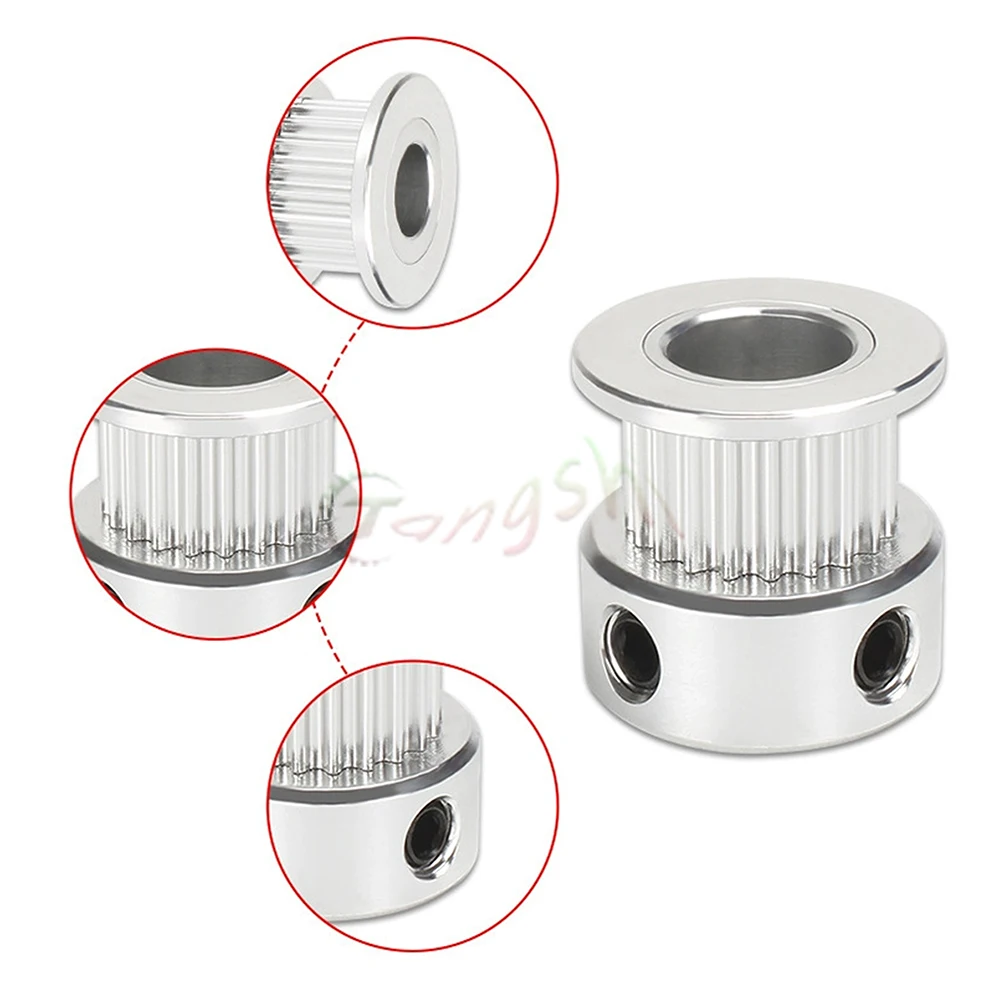 Timing Belt Pulley, Timing Pulley, 3D Printer Accessories | 2GT 20 teeth Timing pulley Bore 3/3.17/4/5/6/6.35/7/8mm For belt width 6/9/10/15mm GT2 20T Timing Pulley 3D Printer Accessories