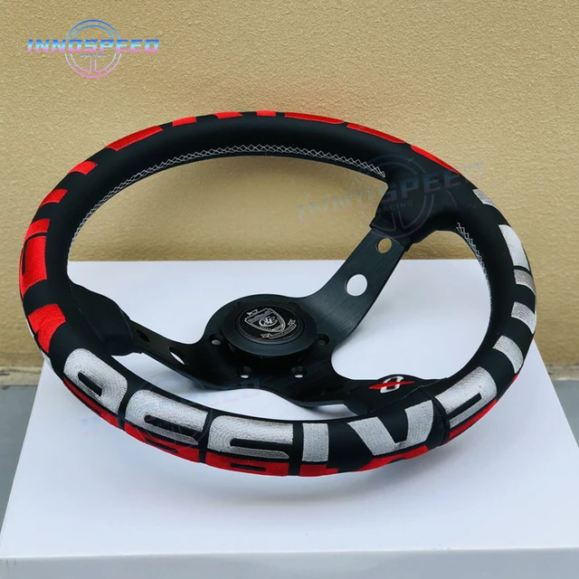 刺vertex Vertex付きレザーステアリングホイール,Jdmドリフト