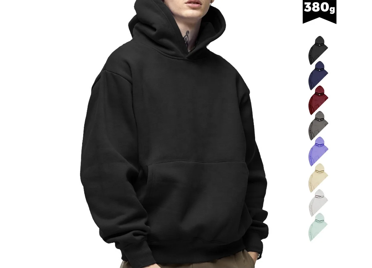 2023 New year High Quality Wholesale Custom Logo Cotton Hoodie Unisex Heavy Weight Cotton Oversized Street wear Hoodie for men