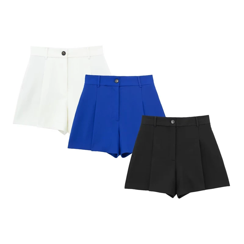 

All-match High Waist Slimming Folds Shorts Summer New Wide-leg Casual Shorts Women's