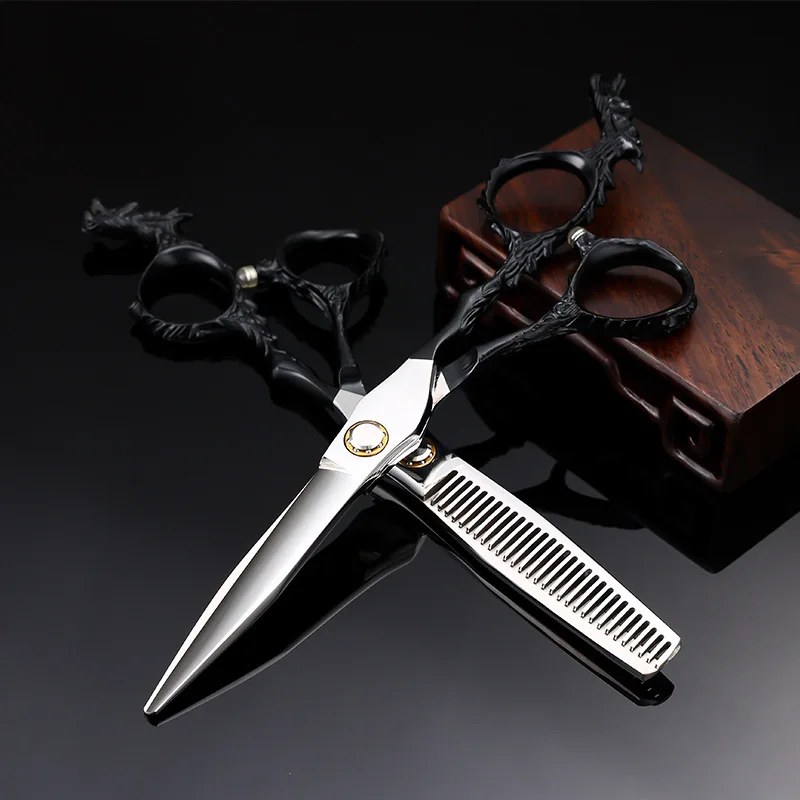 джаз iao chris bangs firebird black vinyl lp 6-inch black barber scissors professional hairdressing set hair scissors teeth cut flat bangs thin broken hair high-end scissors