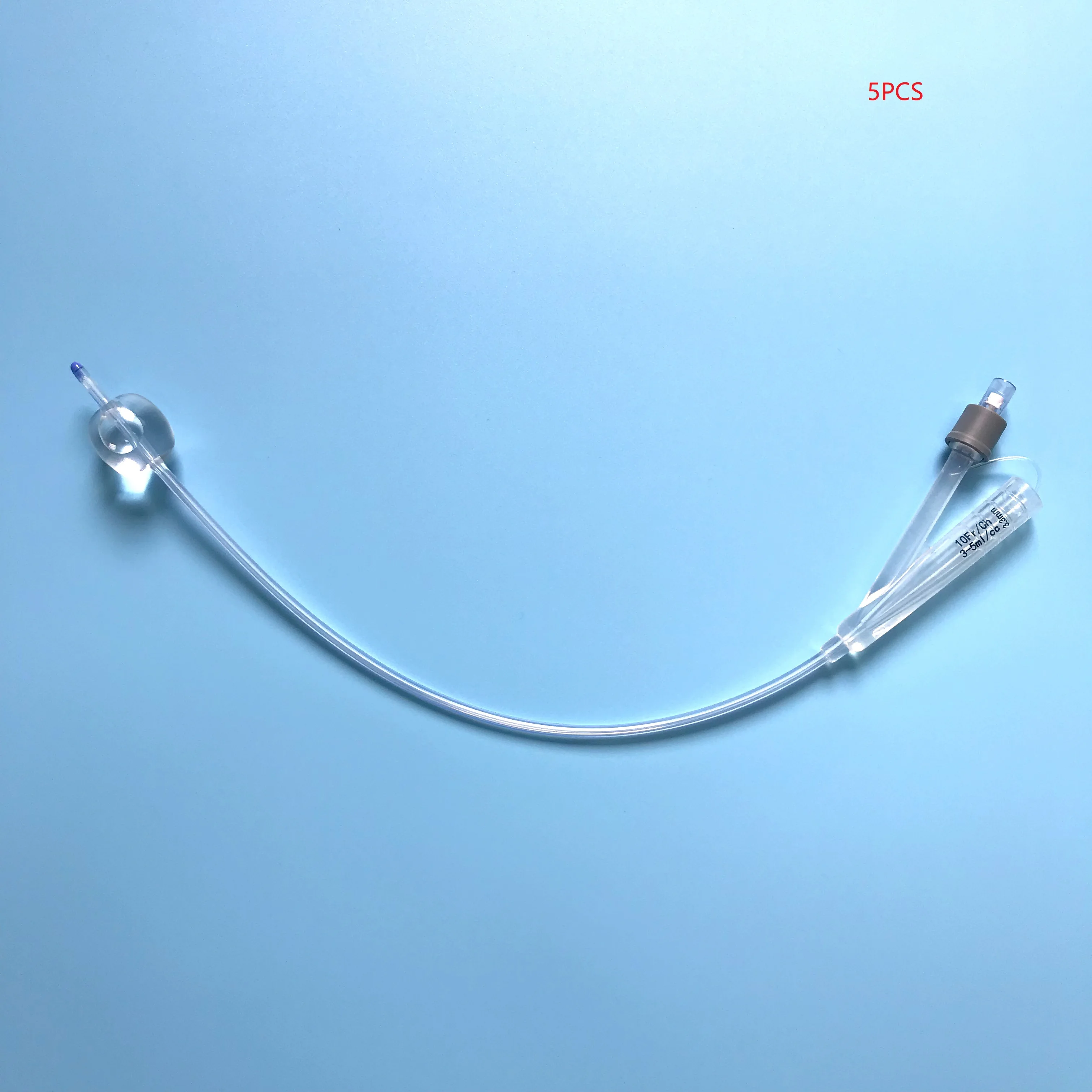 5PCS 2/3Way Silicone Foley Catheter Balloon Urethral Catheter Urology CE ISO CFDA