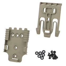 Tactical Quick Release Gun Holster Platform with Locking System Kit for Hunting Accessories (Tan qls)