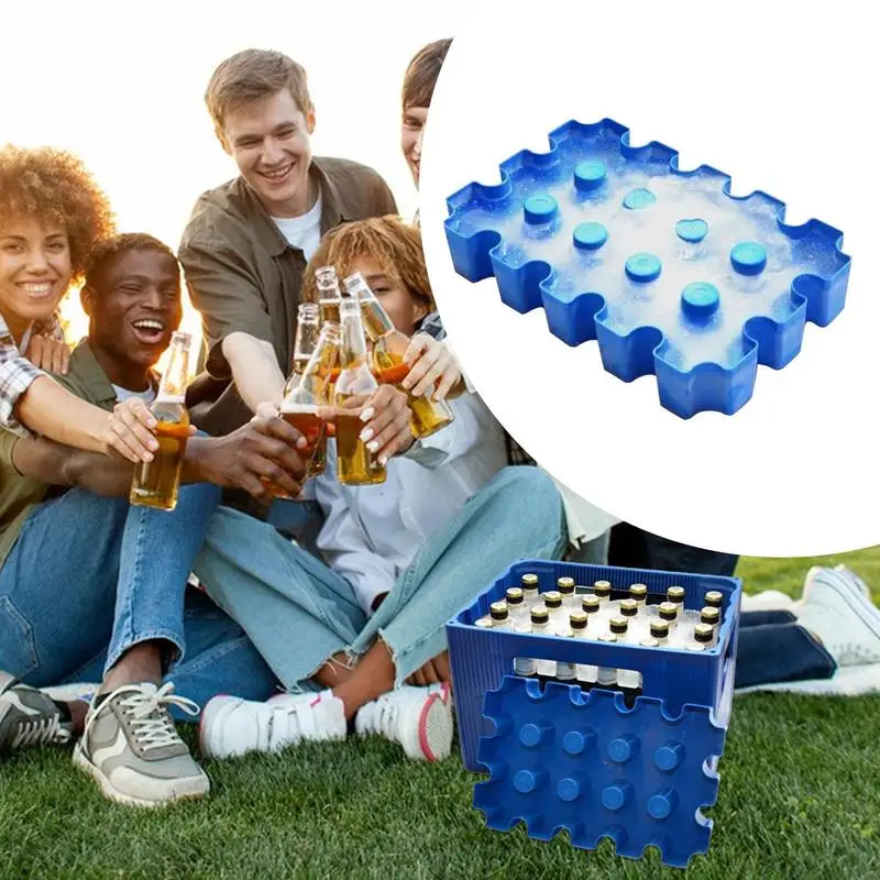 Beer Box Cooler Ice Block Crate For Beer Frosty Mold Portable Bottle Cooler Crate Ice Block