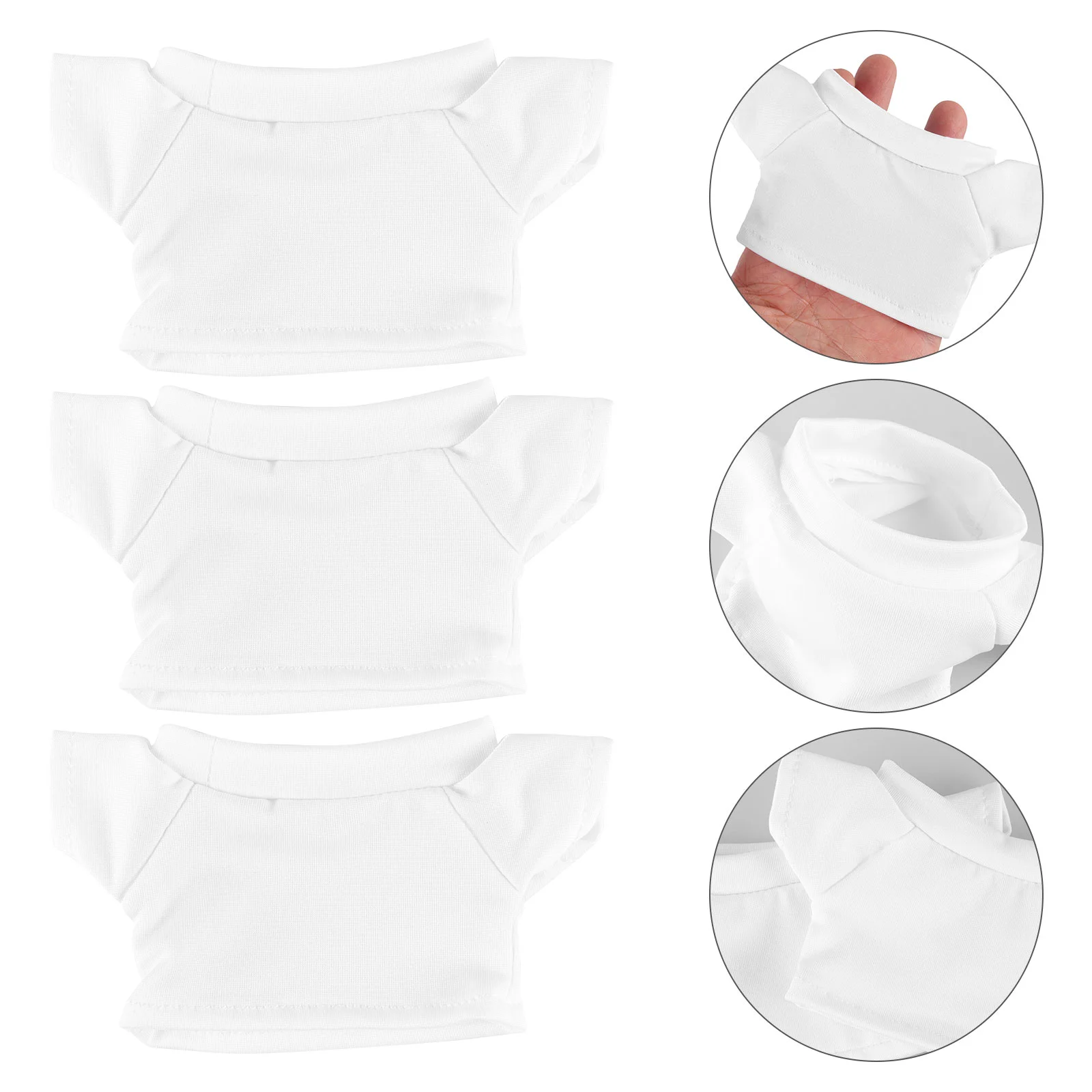 

6 Pcs Bear Costume Compact Clothes Delicate Decor Lovely Replaceable Shirt for