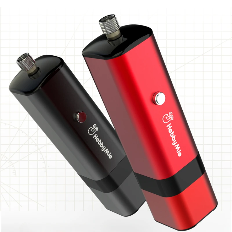 Black/Red Portable Air Pump Gas Self-start Stop Gundam Model Color Charging Pen Air Pump HM-02 PRO Handmade DIY Enthusiasts