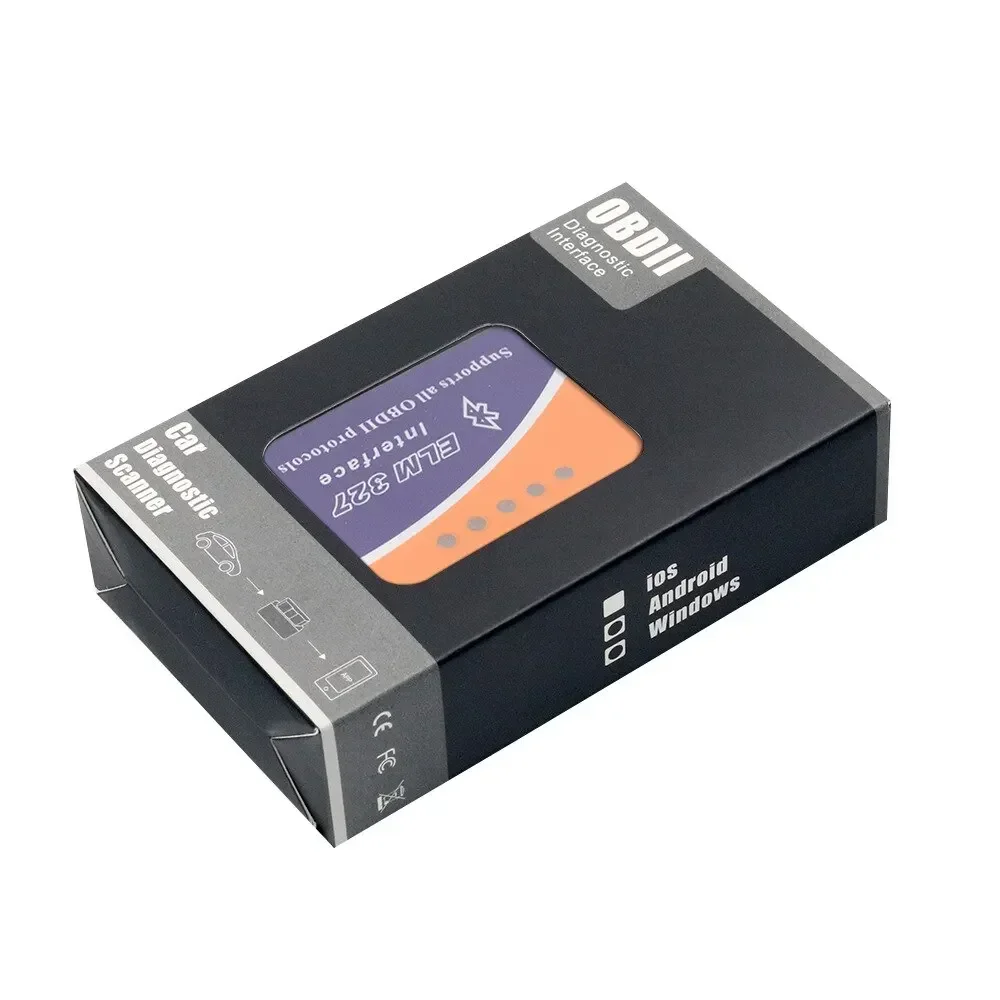Diagnostic Instrument ELM327 OBD2 V2.1 Bluetooth Car Detector Auto Fault Scanner Tool 1PC