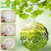 5Pcs Sublimation Wind Spinner Blanks 3inch/4inch Aluminum Hanging Wind Spinner with Hooks Double-Side Wind Powered Outdoor 1