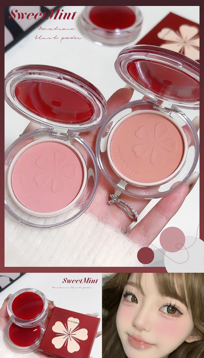 Description Picture 2 of itemSWEETMINT Single Shade Matte Blush - Natural Highlighting and Softening Tones, Easy to Blend with Long-Lasting Wear,