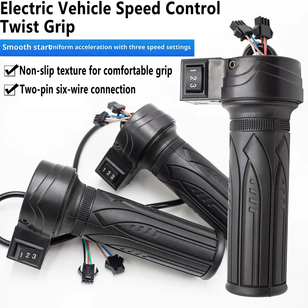 Enhanced 3-Speed Throttle Twist Grip Handlebar Accelerator