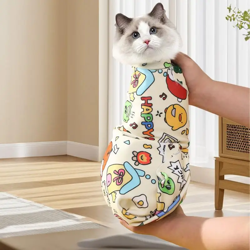 Enveloppement auto-adhésif pour toilettage de chat, coupe