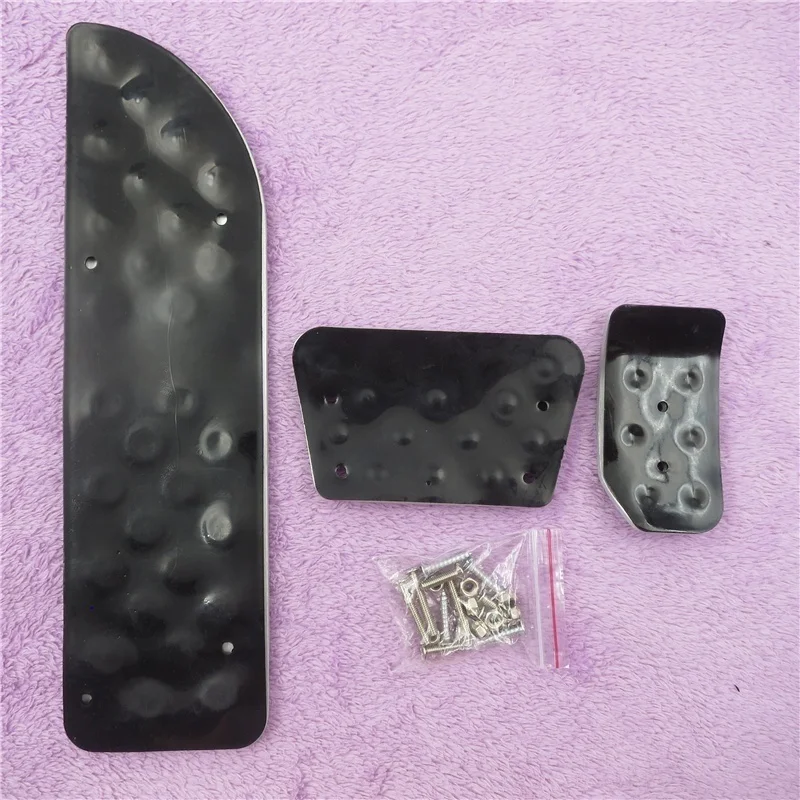 For VOLVO XC60 Accessorie AT Aluminium Accelerator Gas Brake Pedal Foot Rest Pedal Cover Case Protection Decoration