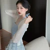 Rimocy 2024 Sun Protection Cardigan for Women Summer Thin Single Button Knitted Coat Female Sexy See Through Ice Silk Crop Tops 6