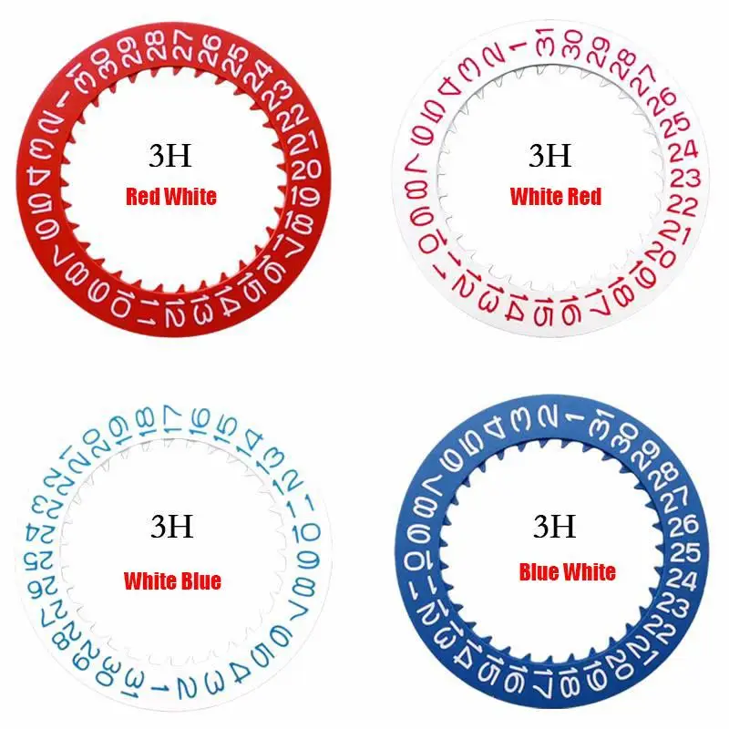 Multicolor Date Wheel Watch Calendar Disc for Versatile Clock Movements
