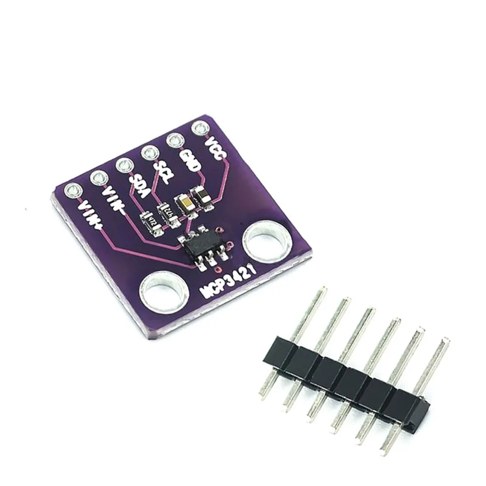 

MCP3421 I2C SOT23-6 delta-sigma ADC Evaluation Module Board For PICkit Serial Analyzer Module GY MCP3421