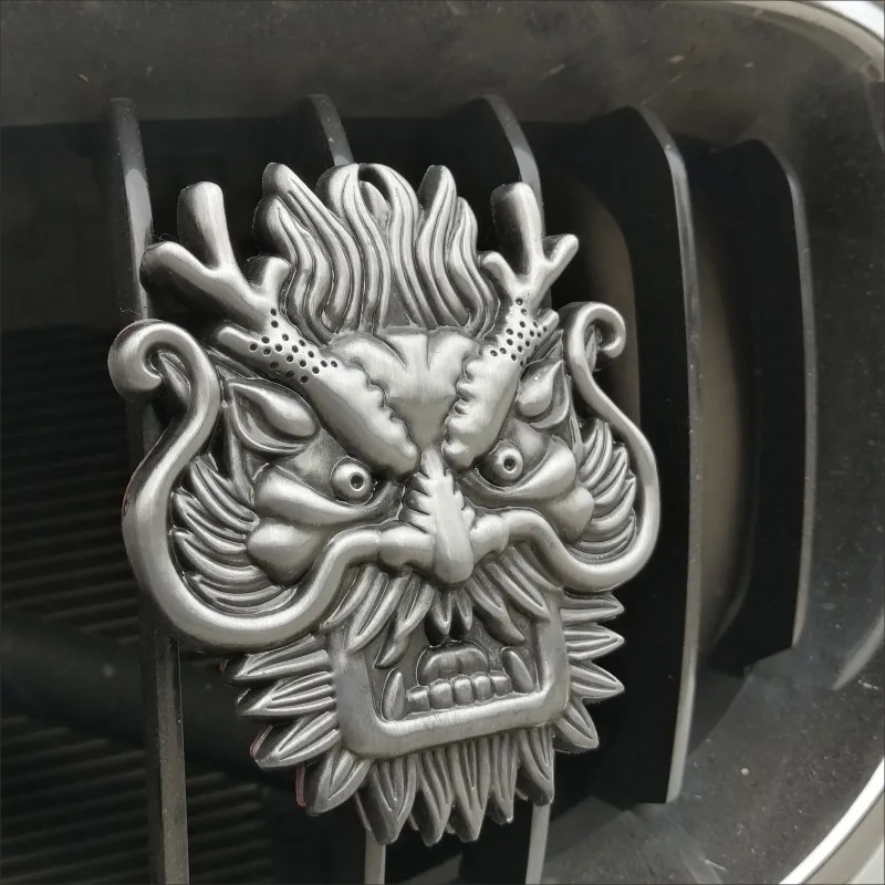 

1 PCS 3D Metal Fashion Dragon Car Racing Grill Emblem Car Stickers Decal Badge Decoration For Vw AUDI BMW Benz Car Accessories