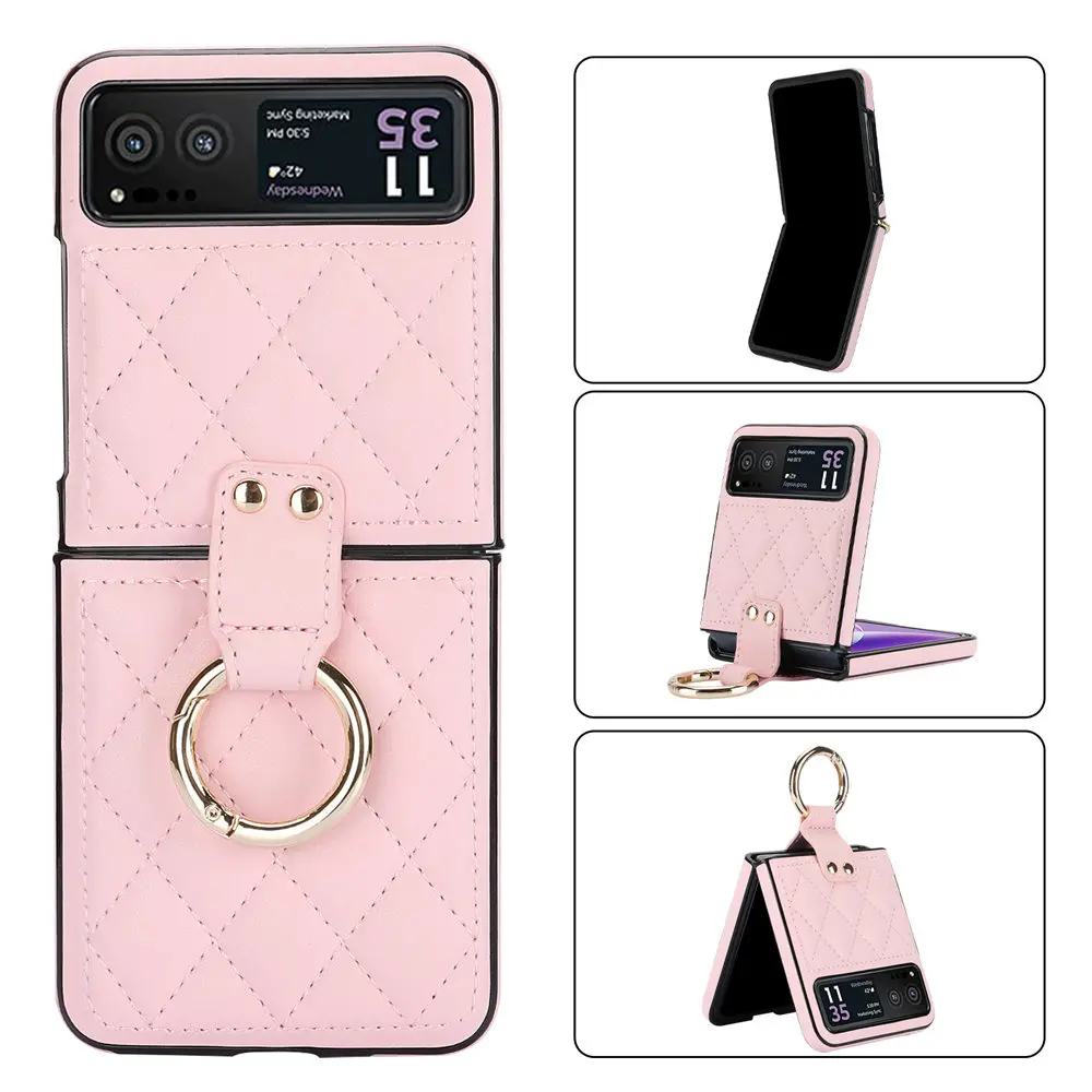 Leopard Print Leather Ring Case - Stylish Slim Cover s