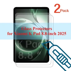 Premium 2 Pack Tempered Glass Screen Protector - 9H Hardness, Anti - Scratch, HD Clear (Redmi K Pad 8.8inch)