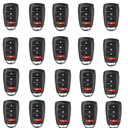 10/5pcs ABCD / Lock Unlock 4Button 433MHz Metal Push Button Remote Control Transmitter Universal 4 Buttons Garage Door Opener - Image 8