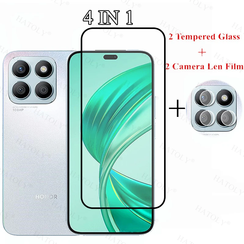 Full Cover Full Glue Vetro Temperato Per Honor X8B Screen Protector Obiettivo Della Fotocamera Per Honor X8B Glass Per Honor X8B Glass 6.7 Pollici