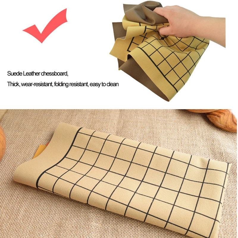Board Game Suede Leather Go Game Chessboard International Standard 13 15 19 line Go Chess Chinese Chess Board