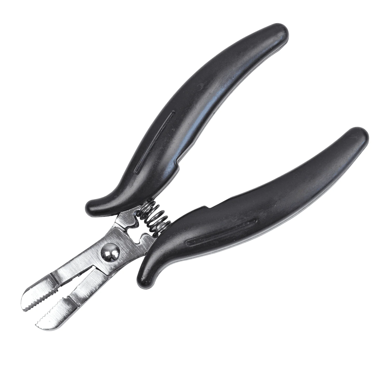 1 Pc Black Stainless Hair Pliers Hair Extension Pliers for Micro Ring Keratin Professional Extensions Tool