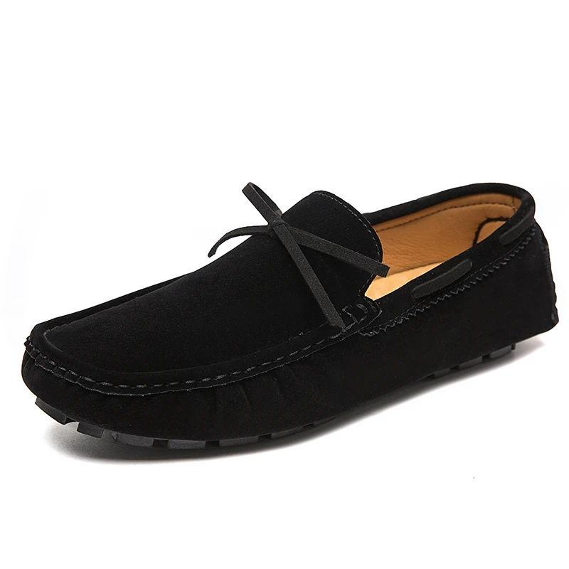 

Black Men Leisure Moccasins Loafers Fashion Italy England Gentleman Casual Walking Shoes Large Size 35-48 Moccasin