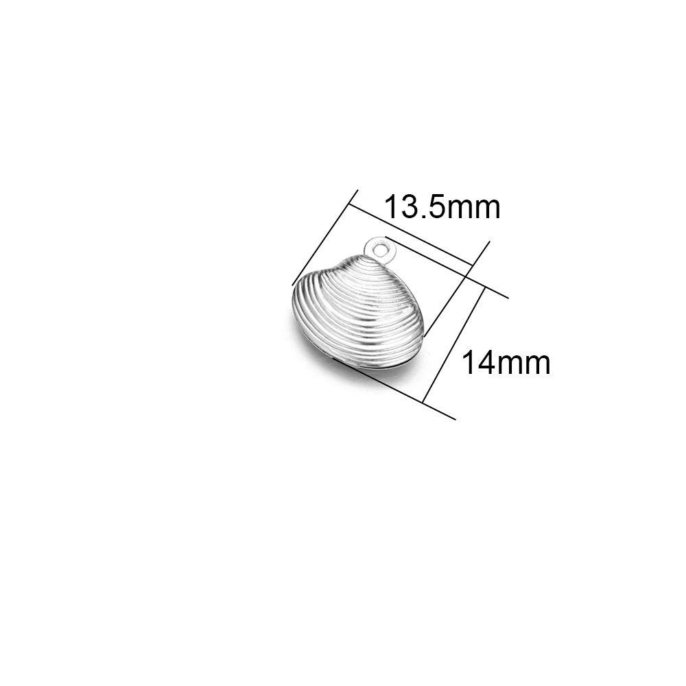 Stainless Steel Charms 20pcs Starfish Shell Pendant Necklace Findings Bracelet Accessories For DIY Jewelry Making Earrings