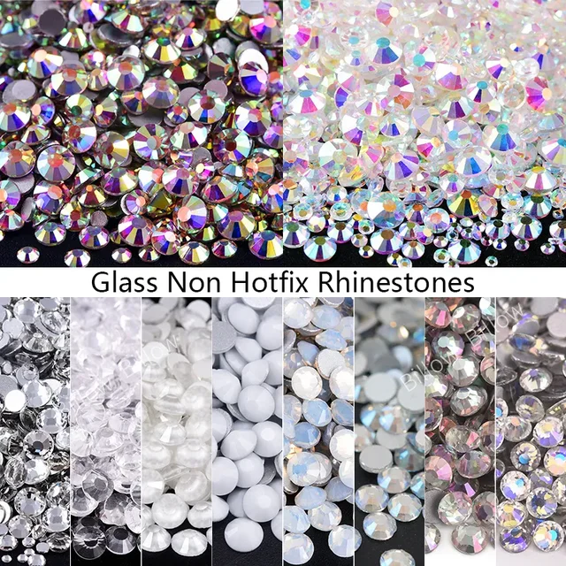 1440pcs Ss3 Crystal Ab Nail Art Rhinestones  Rhinestones Nail Art Ab Mix  Glass - Rhinestones - Aliexpress
