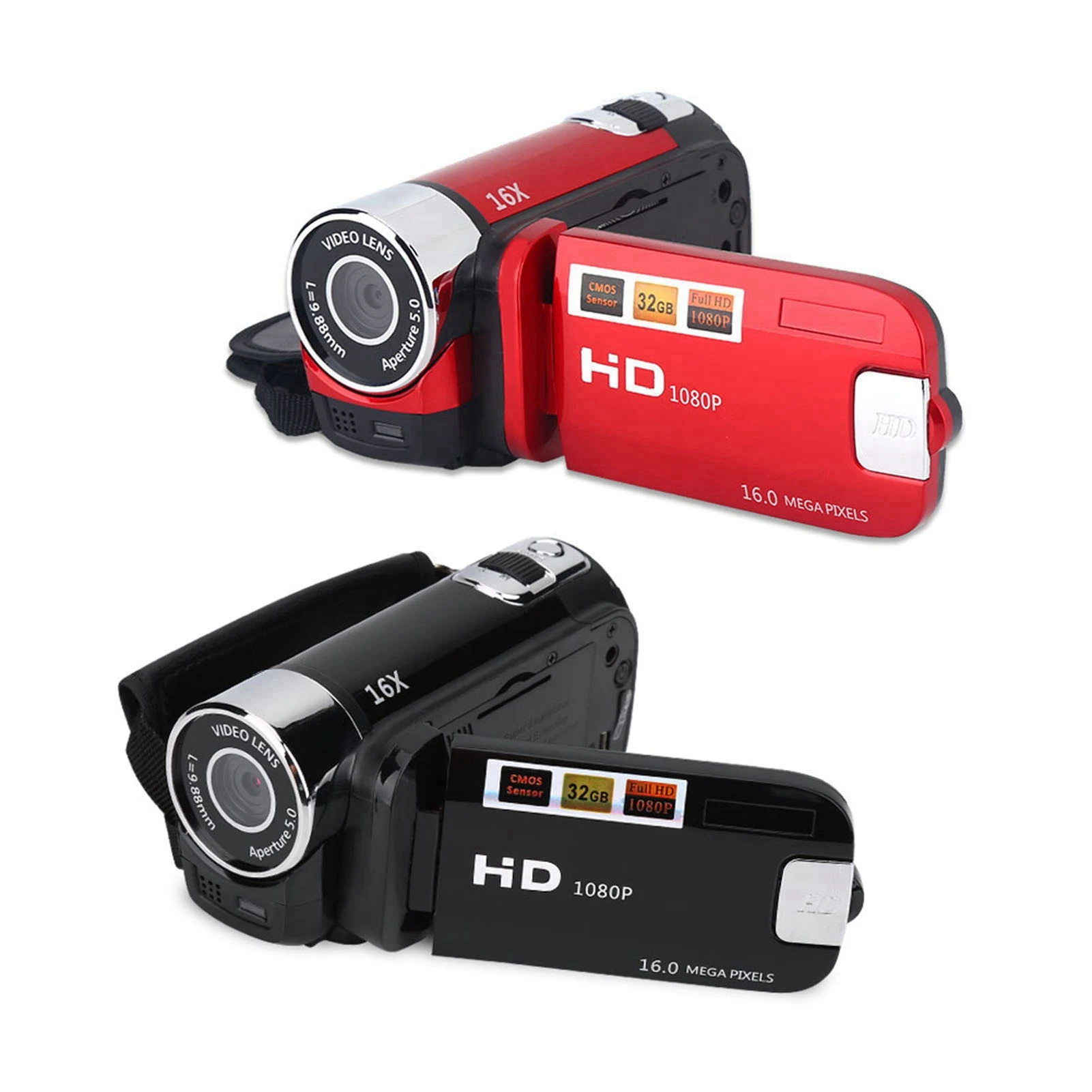 풀 HD 회전 16X 고화질 디지털 캠코더 비디오 DV 카메라, 신제품