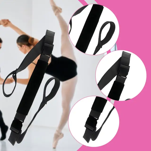 Elastic Yoga Belt Adjustable Stretch Band Pilates Straps Flexibility Trainer for Home Gym Dance Workout