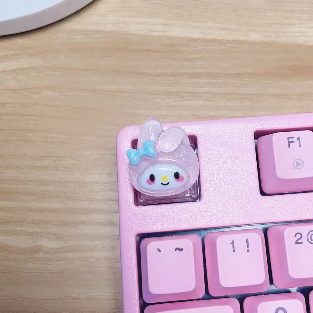 Capuchons de touches transparents Melody Sanrio, dessin animé mignon, pour clavier mécanique à axe transversal cerise, Base ESC - AliExpress