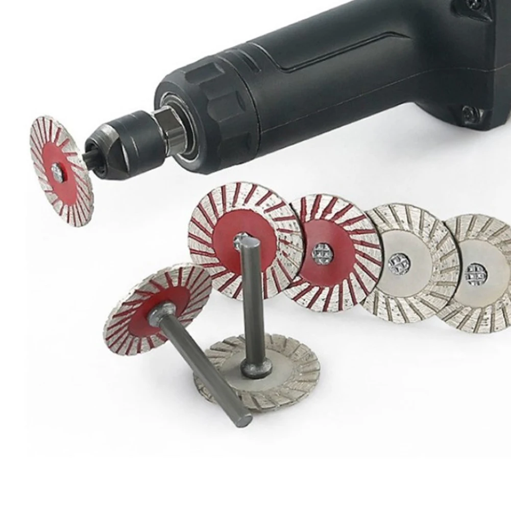1pc Cutting Blade Disc With Mandrel For Wooden Metal Stone Granite Marble-Cutting 1# 2# 3# 6mm Diamond Saw-Blade Circular Saws