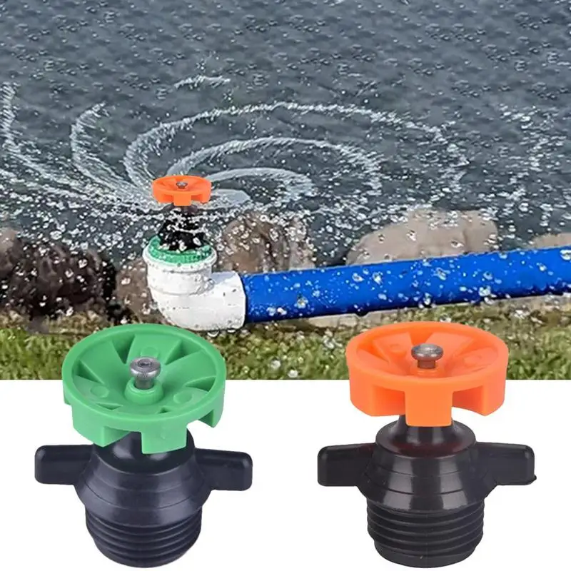 

360 Degree Rotating Watering Nozzle Garden Park Lawn Flower Vegetable Irrigation Sprinkler Male Thread 4-point flywheel nozzle