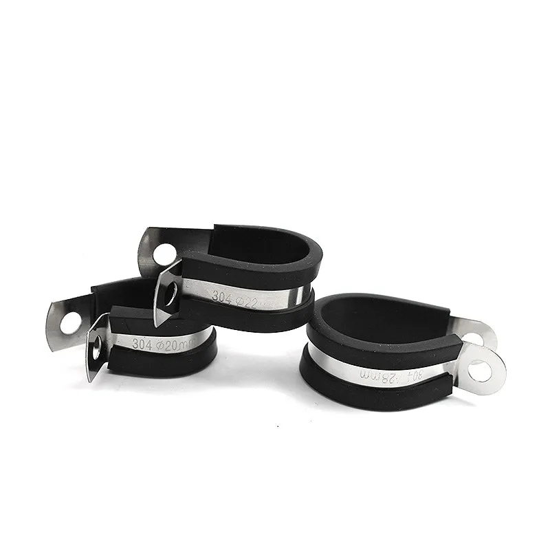 Free Shipping 2Pcs/Lot 6MM55MM 304 Stainless Steel Rubber Lined P