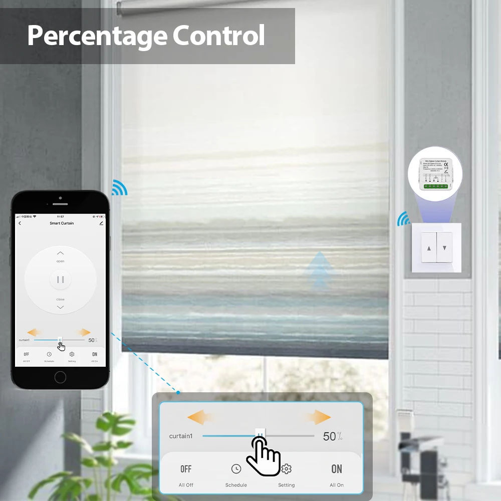 Tuya ZigBee Wifi Smart Vorhang Schalter Modul für Rollläden Shutter Elektromotor Smart Life App Arbeit mit Alexa Google Home