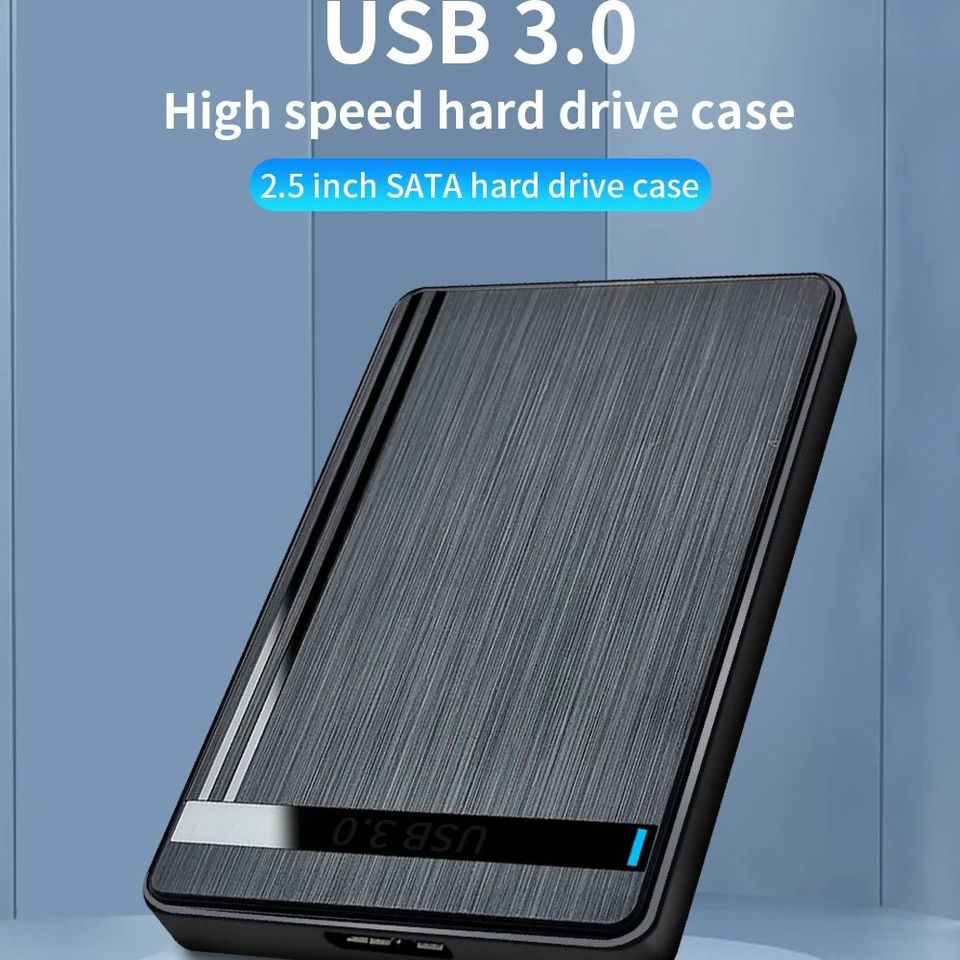 TISHRIC Hard Drive Enclosure Hard Drive Housing 2.5 Inch SSD Case SATA To USB3.0 External Hard Drive Case/Box/Housing For Gaming