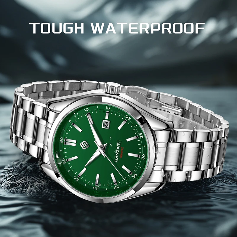 LIGE Men's Military Watch Fashion Outdoor Sport Waterproof Quartz Watches For Men Stainless Steel Luxury Date Luminous Watch Men