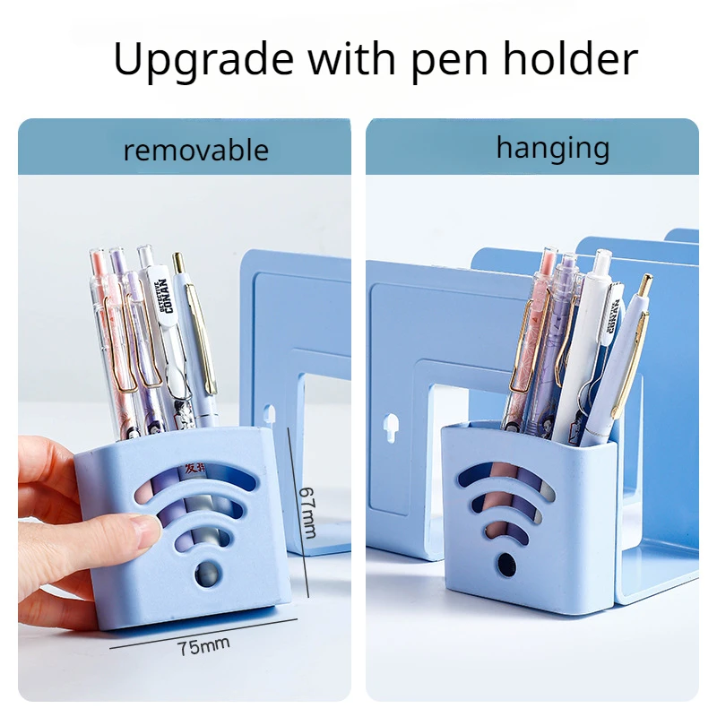 Acrylic Bookends Book Stand Holder Book Desk Organizer Divider Table Shelf Book Holder Transparent Accessories