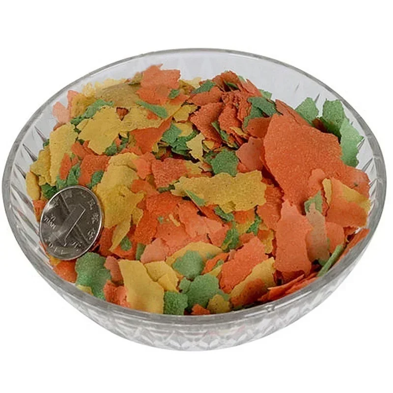Tropical Ornamental Fish Feed - Nutrient-Rich Thin Slices
