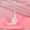 39514-49604e.jpg Casque d'écoute de chat rose pour filles, écouteurs de jeu stéréo filaires
