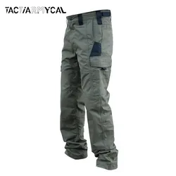 Multi-Pocket Men's Casual Pants Military Tactical Cargo Pant Outdoor Hiking Trousers Wear-Resistant Training Overalls Men Pants