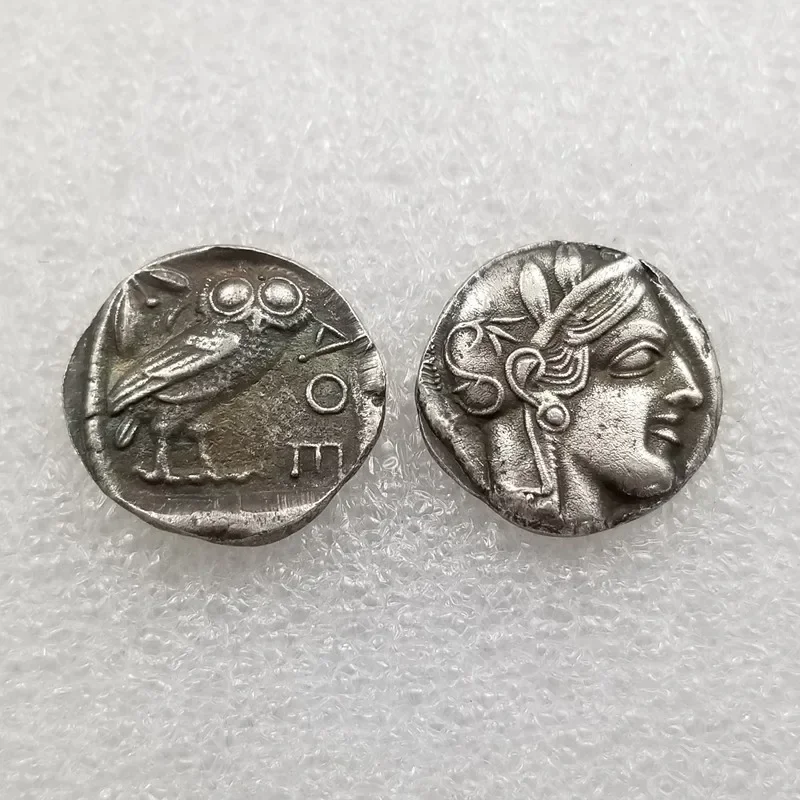 Ancient Greece Commemorative Coin Moon Goddess Pattern Collection Coin Decoration Crafts Souvenirs Gift Greek