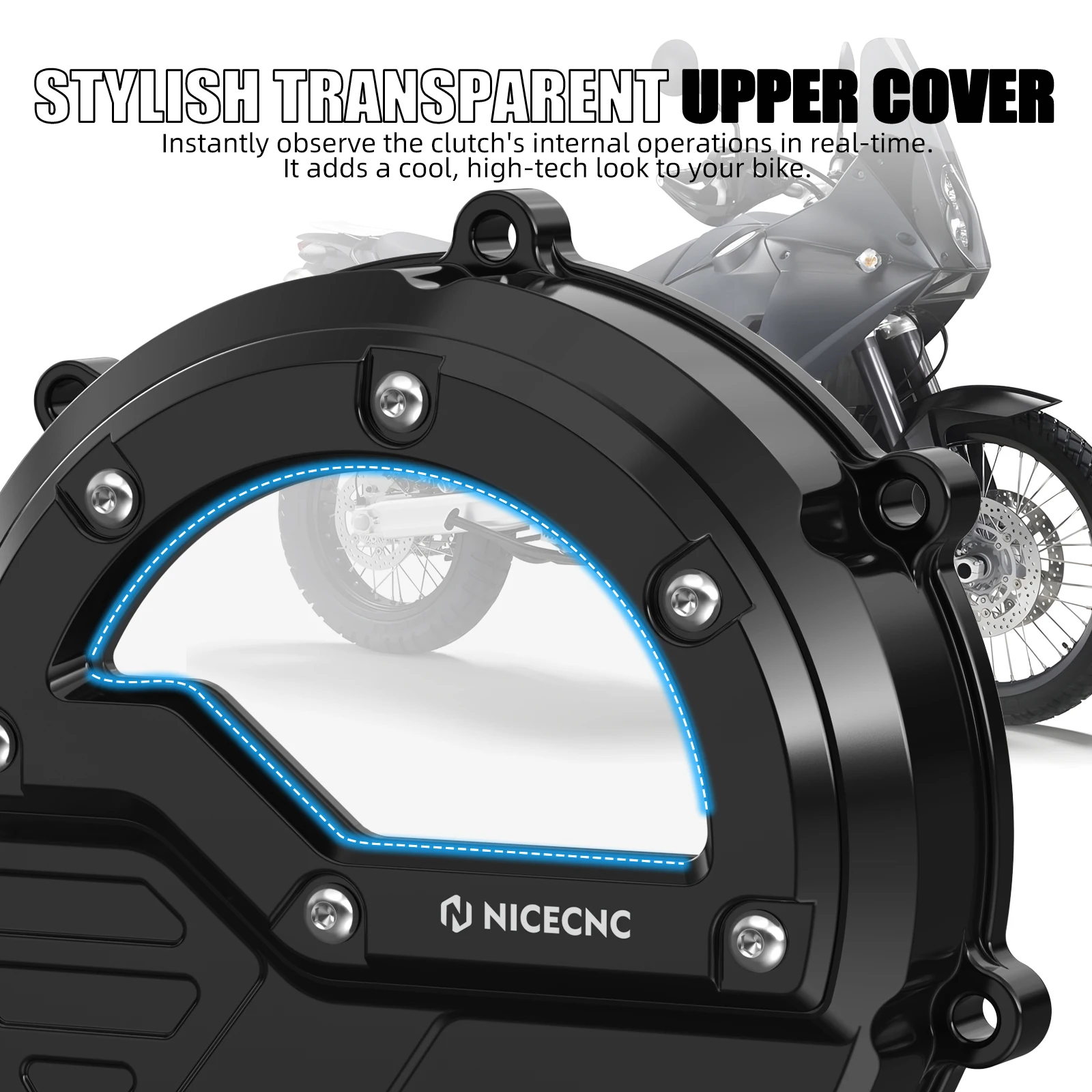 Für KTM 990 Adventure S 2006–2008 NICECNC Motorklare Kupplungsdeckel 950 Duke Adventure S990 ADV R 990 SMR SMT LC8 Adventure – Detail 13