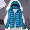 Women Puffer Jacket 15 Colors Plus Size 5XL 6XL 7XL 2025 New Spring Autumn Female Ultra Lightweight Packable Hooded Down Coats 4