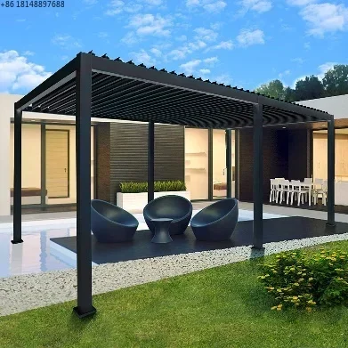 

Outdoor Use Sunproof and Waterproof Different Styles Cost-effective Aluminum Louver Pergola