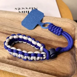 Chic Anti - Loss Mobile Wrist Strap with Fashionable Pendant (Blue)